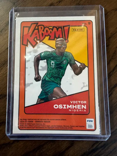 Back of Trading card
