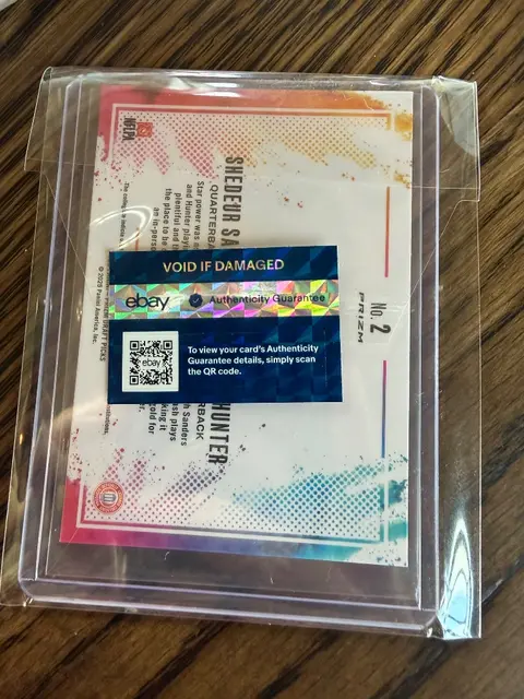 Back of Trading card