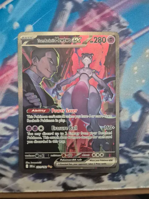 Team Rocket's Mewtwo ex card, TCGAI Score 9.0