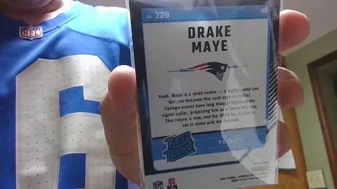 Back of Drake Maye