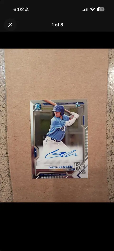 Carter Jensen card, TCGAI Score 9.0