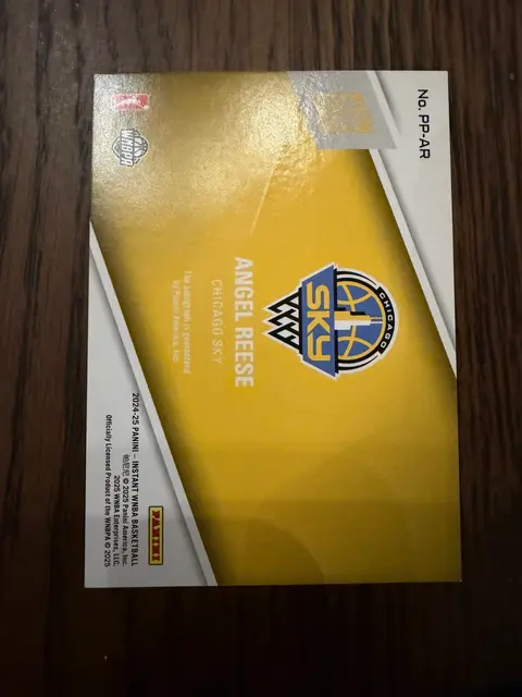 Back of Trading card
