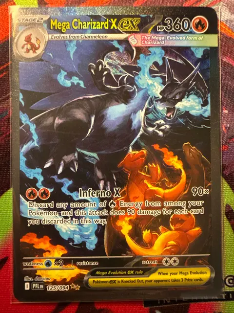 Mega Charizard X ex card, TCGAI Score 10.0