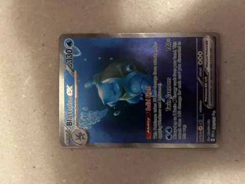 Blastoise ex card, TCGAI Score 9.0