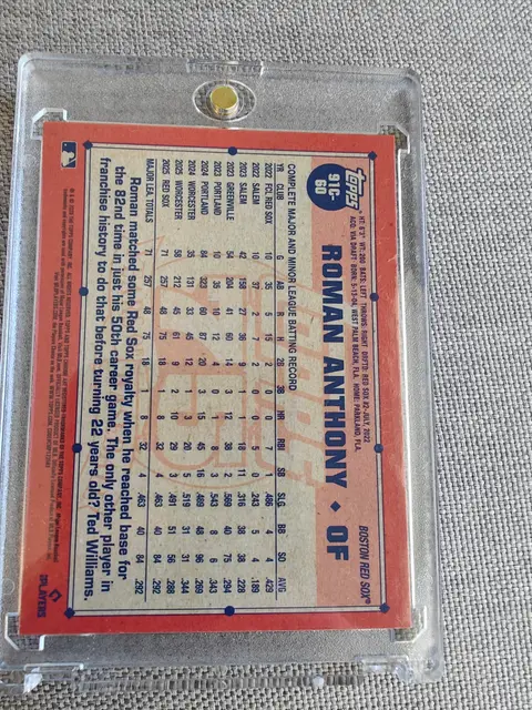 Back of Roman Anthony