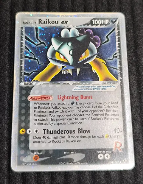 Rocket's Raikou ex card, TCGAI Score 7.0