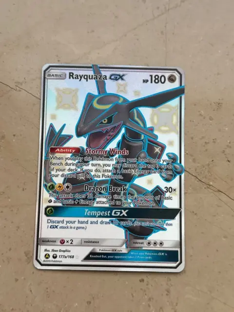 Rayquaza GX card, TCGAI Score 10.0