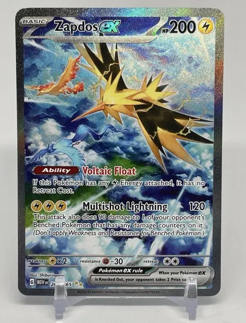 Zapdos ex card, TCGAI Score 10.0