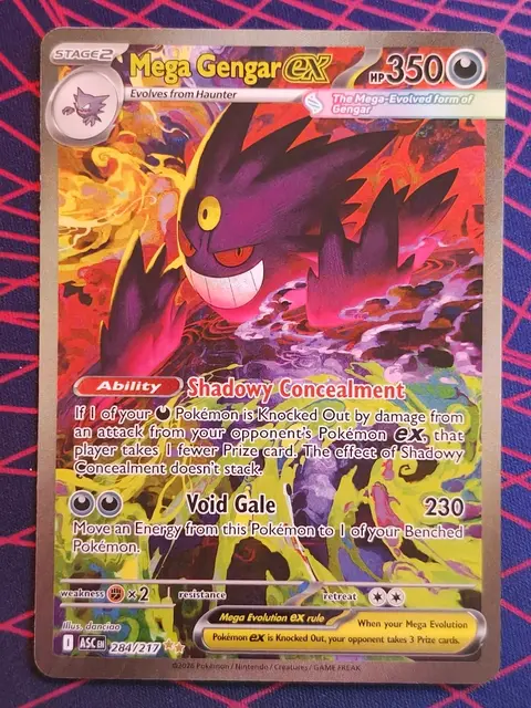 Mega Gengar ex card, TCGAI Score 8.0
