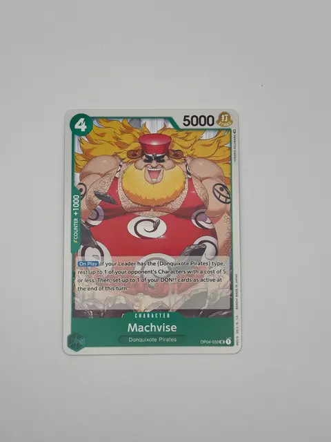 Machvise card, TCGAI Score 9.0
