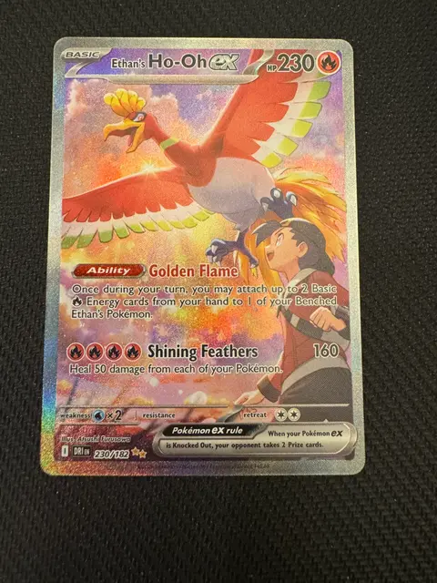 Ethan's Ho-Oh ex card, TCGAI Score 9.0