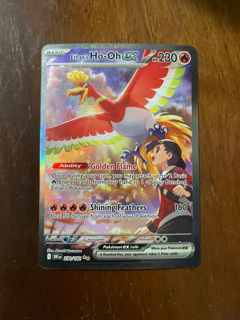 Ethan's Ho-Oh ex card, TCGAI Score 7.0
