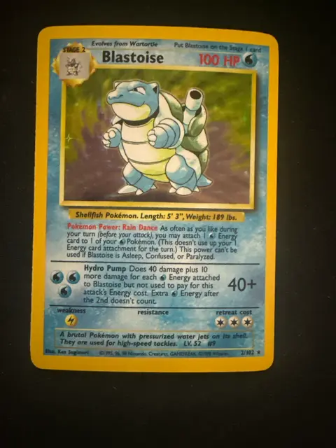 Blastoise card, TCGAI Score 3.0