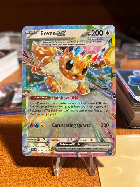 Eevee ex card, TCGAI Score 9.0