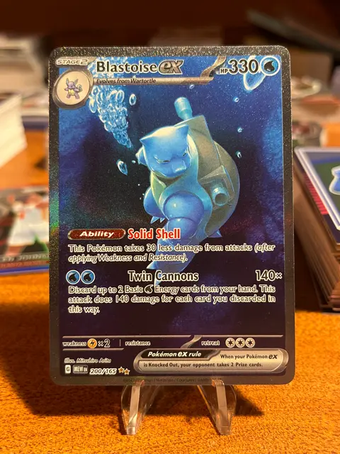 Blastoise ex card, TCGAI Score 9.0