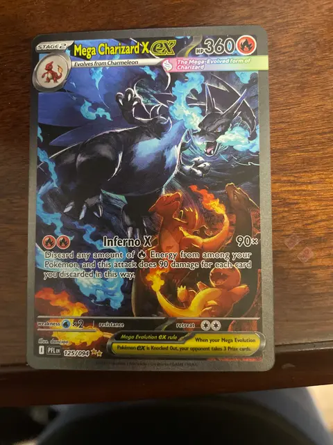 Mega Charizard X ex card, TCGAI Score 9.0