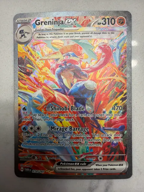 Greninja ex card, TCGAI Score 9.0