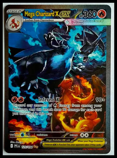 Mega Charizard X ex card, TCGAI Score 7.0