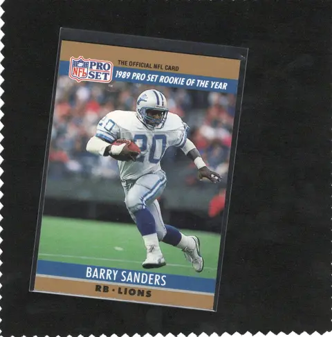 Barry Sanders card, TCGAI Score 8.0