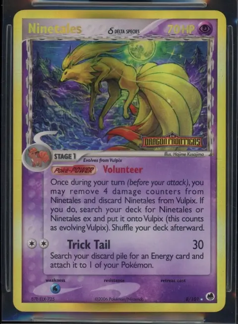 Ninetales (Delta Species) card, TCGAI Score 8.0