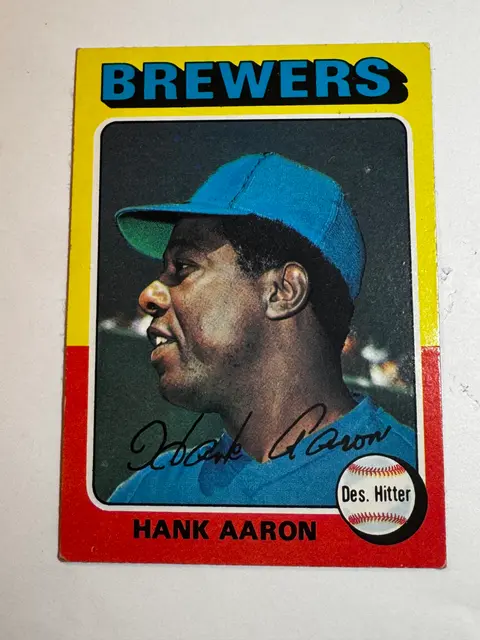 Hank Aaron card, TCGAI Score 3.0