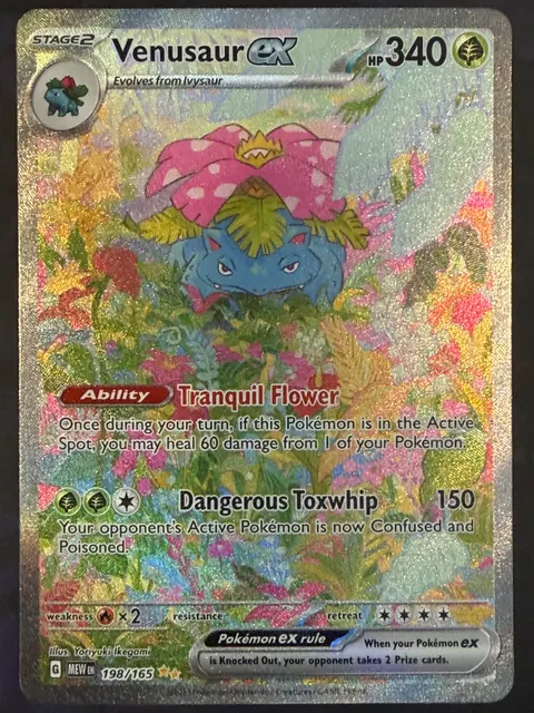 Venusaur ex card, TCGAI Score 9.0