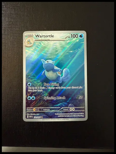 Wartortle card, TCGAI Score 7.0