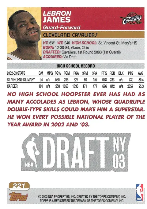 Back of LeBron James