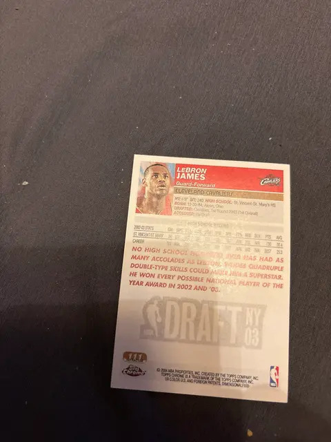 Back of LeBron James