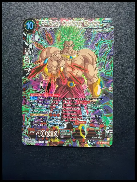 SS Broly, Cutthroat Warfare card, TCGAI Score 10.0