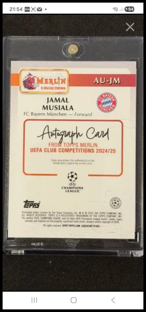 Back of Jamal Musiala