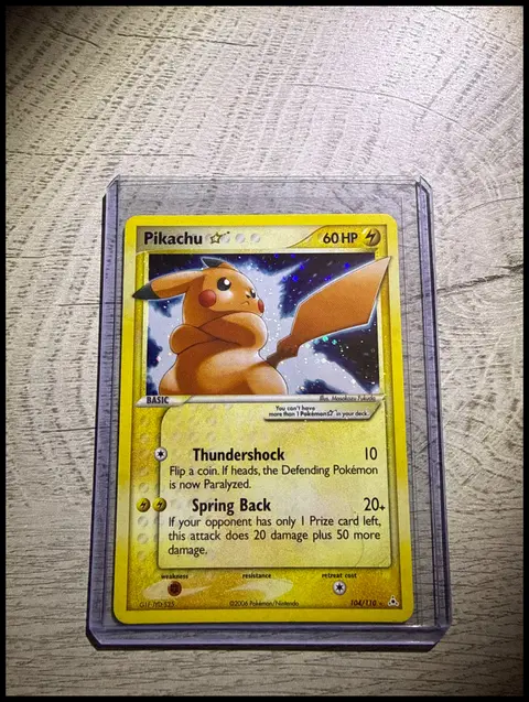 Pikachu Star card, TCGAI Score 9.0