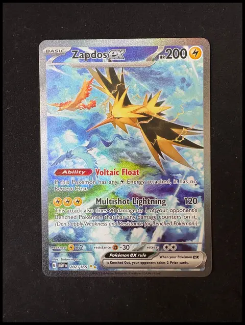 Zapdos ex card, TCGAI Score 9.0