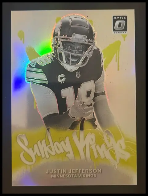 Justin Jefferson card, TCGAI Score 9.0