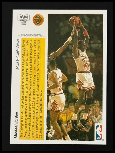 Back of Michael Jordan