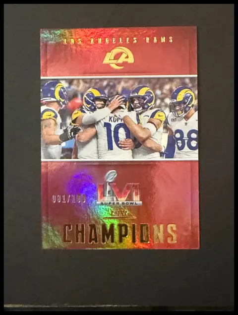 Super Bowl LVI Champions (Los Angeles Rams) card, TCGAI Score 9.0