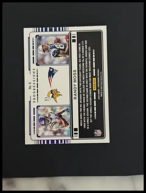Back of Randy Moss