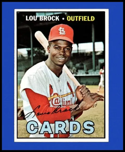 Lou Brock card, TCGAI Score 8.5