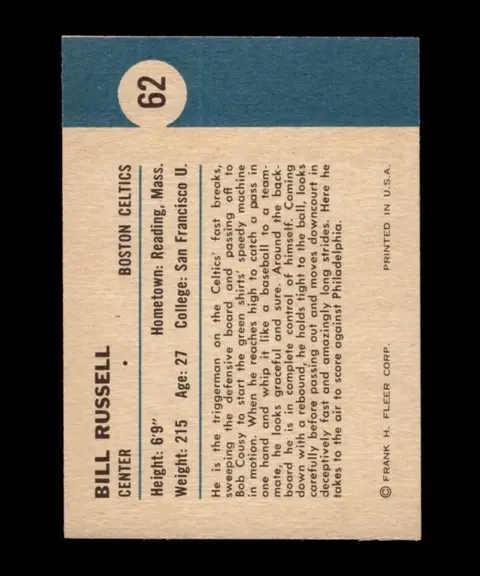 Back of Bill Russell