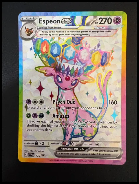 Espeon ex card, TCGAI Score 9.0