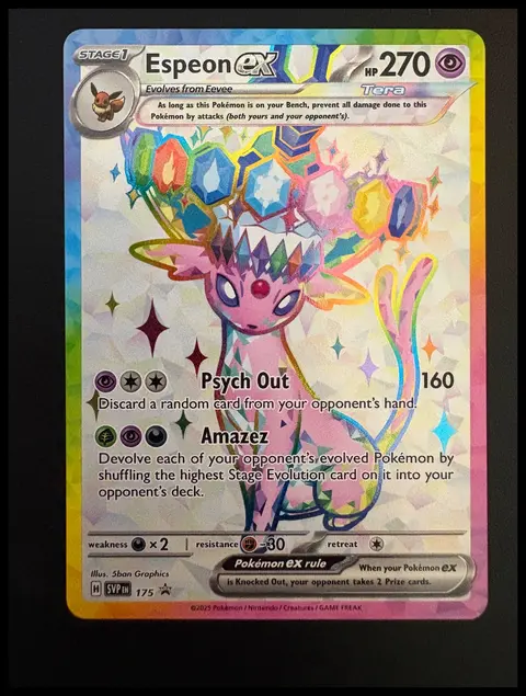 Espeon ex card, TCGAI Score 9.0