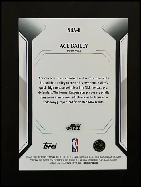 Back of Ace Bailey