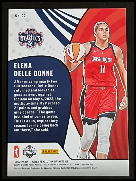 Back of Elena Delle Donne