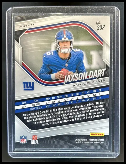 Back of Jaxson Dart