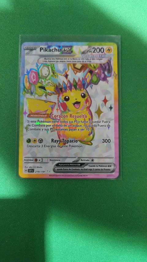 Pikachu ex card, TCGAI Score 9.0