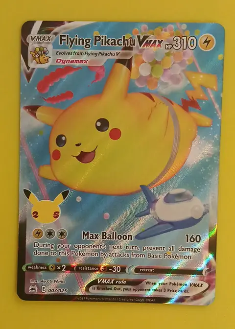 Flying Pikachu VMAX card, TCGAI Score 8.0