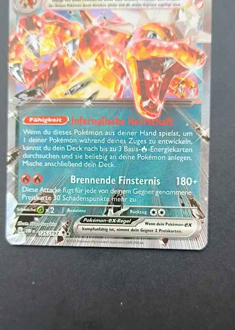 Glurak ex card, TCGAI Score 9.0