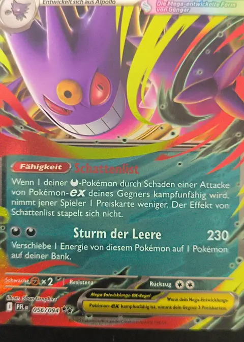 Mega Gengar ex card, TCGAI Score 8.5