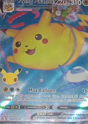 Flying Pikachu VMAX card, TCGAI Score 9.5