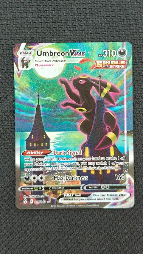 Umbreon VMAX card, TCGAI Score 9.5
